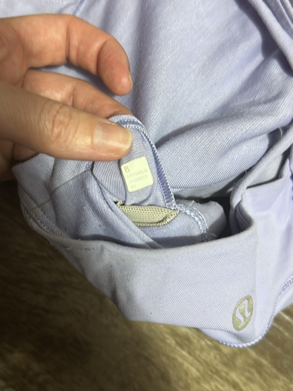 lululemon light purple sports bra with removable cups - Picture 4 of 4
